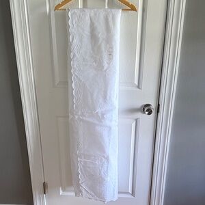 set of 2 sheer floral curtain panels